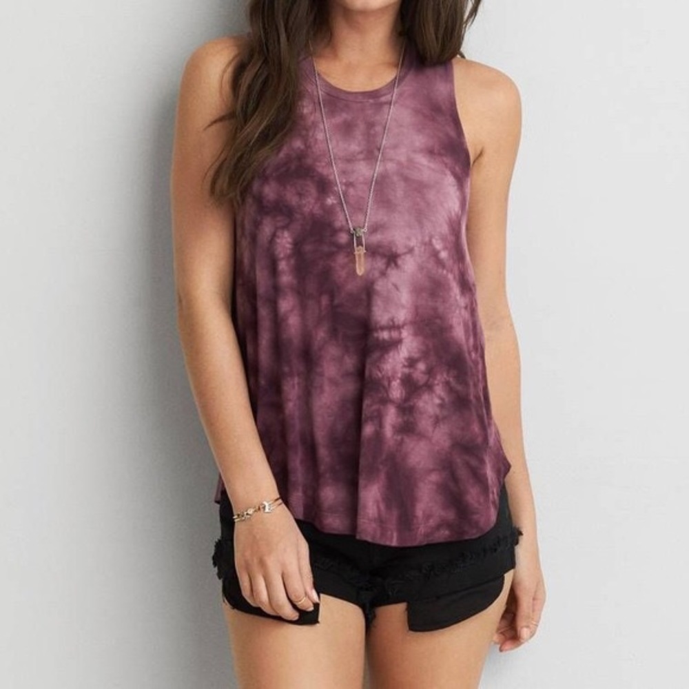 american eagle tie dye tank